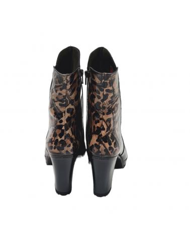 Stivaletti JOSE SAENZ  per Donna BOTAS PIEL NEGRAS  LADY NEGRO KOPARDO TORTOLA