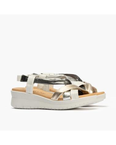 PITILLOS SANDALIA TUBULARES CRUZADOS ORO ORO-PLATINO