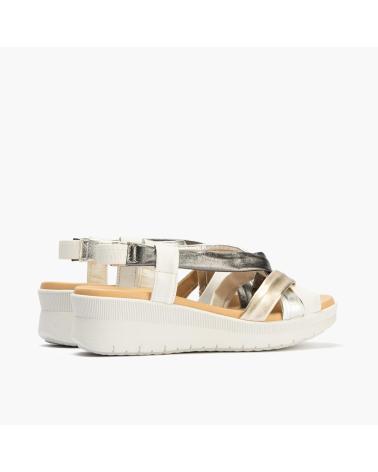 PITILLOS SANDALIA TUBULARES CRUZADOS ORO ORO-PLATINO