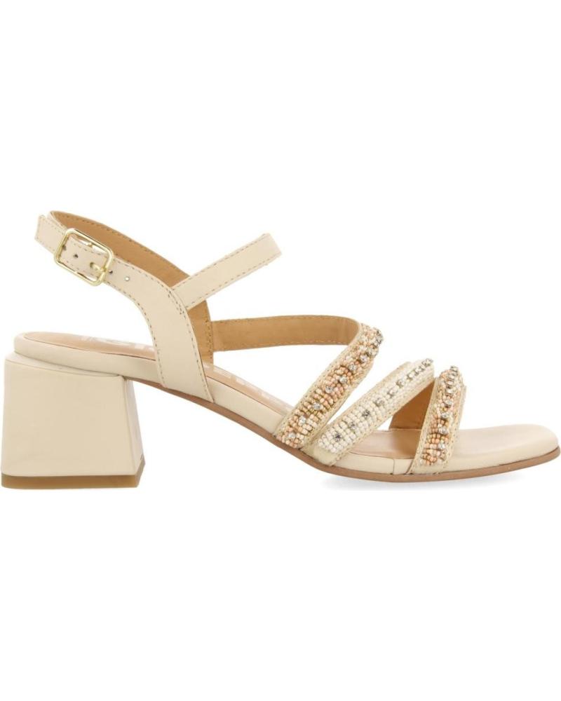 GIOSEPPO SANDALIA TACON TIRAS FANTASIA OFF-WHITE BEIG