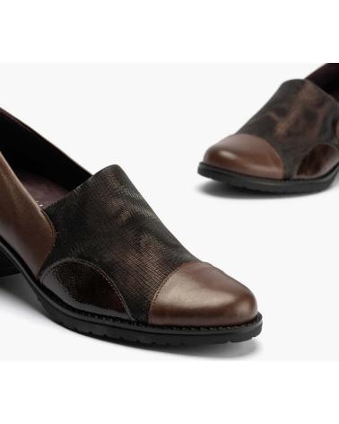 PITILLOS ZAPATO ABOTINADO LYCRA MARRON