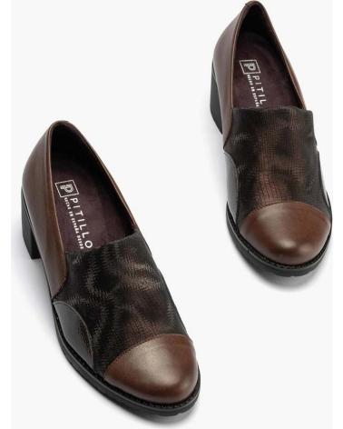 PITILLOS ZAPATO ABOTINADO LYCRA MARRON