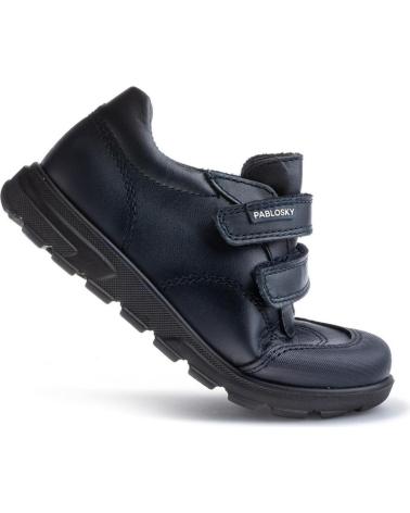 PABLOSKY BLUCHER COLEGIAL DOS VELCROS MARINO AZUL MARINO