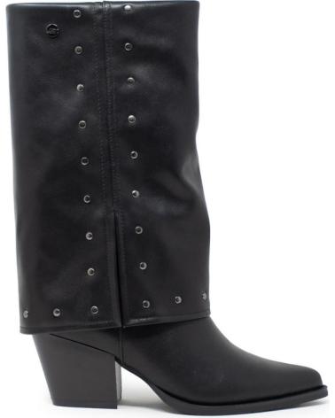 ISTERIA BOTA SOLAPA TACHAS NEGRO