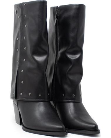 ISTERIA BOTA SOLAPA TACHAS NEGRO