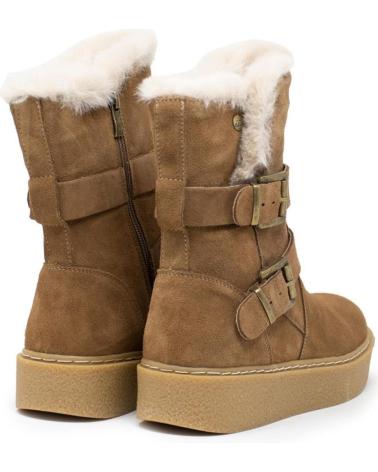 ISTERIA BOTIN PIEL DOS HEBILLAS CAMEL