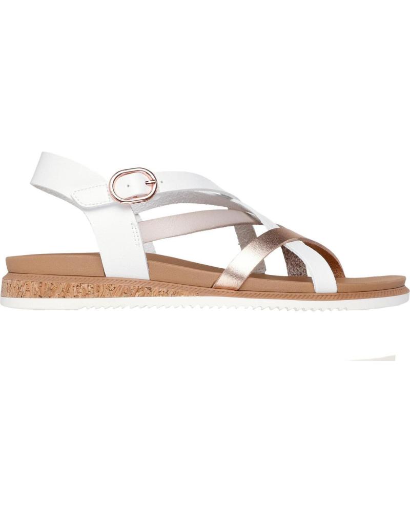 SKECHERS SANDALIA TIRAS WHITE BLANCO