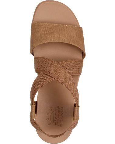 SKECHERS SANDALIA TIRAS ELASTICAS EMPEINE CUERO