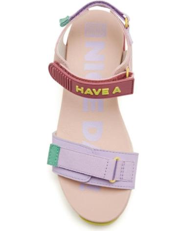 GIOSEPPO SANDALIA DOS VELCROS NUDE