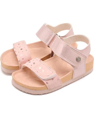 GIOSEPPO SANDALIA BIO VELCROS ROSA