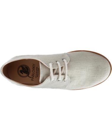 CHAUSSURES RICHELIEU PABLOSKY EN LIN BEIGE À LACETS BEIG