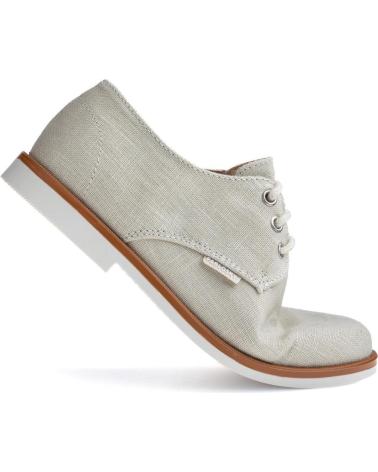 CHAUSSURES RICHELIEU PABLOSKY EN LIN BEIGE À LACETS BEIG