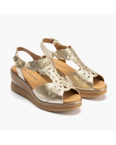 PITILLOS SANDALIA FANTASIA LAMINADO ORO ORO-PLATINO
