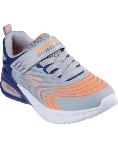 SKECHERS DEPORTIVO ELASTICO Y VELGRO GREY GRIS