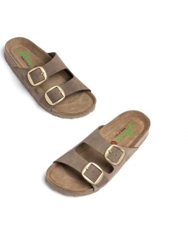 YOKONO PALA BIO DOS HEBILLAS NOBUCK TABACO