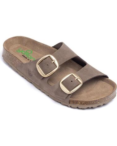 YOKONO PALA BIO DOS HEBILLAS NOBUCK TABACO