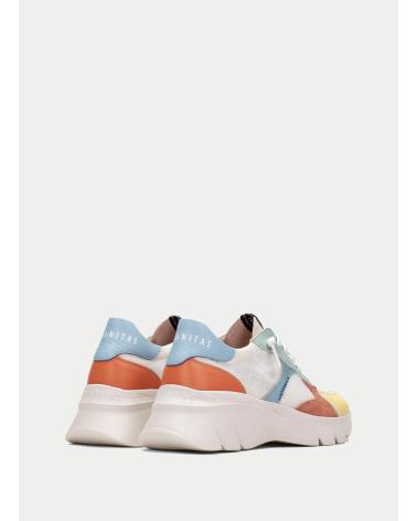 HISPANITAS CASUAL SPORT BANANA-WHITE-CORAL-EUCALIPT AMARILLO