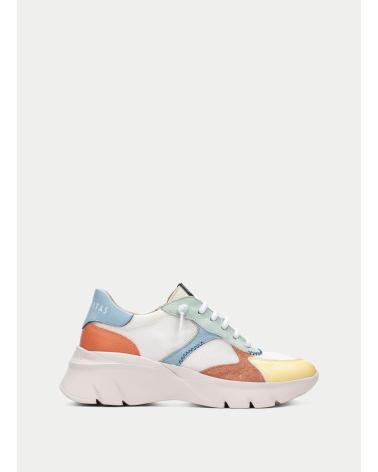 HISPANITAS CASUAL SPORT BANANA-WHITE-CORAL-EUCALIPT AMARILLO