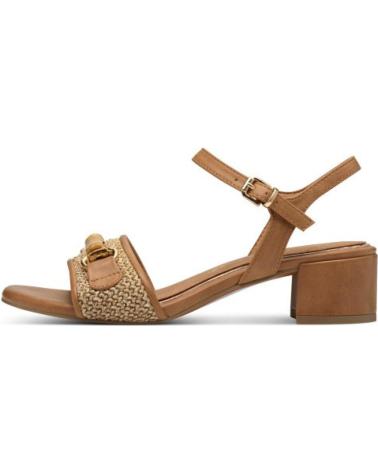 MARCO TOZZI SANDALIA PALA TEXTIL CONAC CUERO