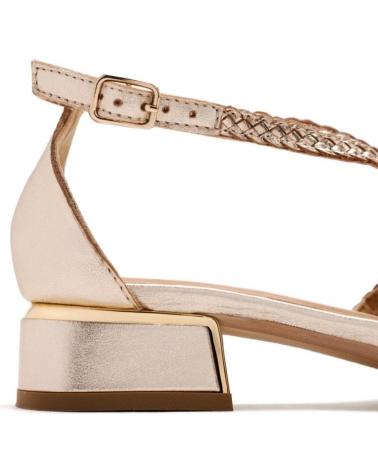 GIOSEPPO BAILARINAS CON TRENZADA PLATINUM 75560 DORADO