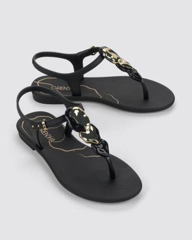 GRENDHA CHANCLAS DE AGUA MUJER G19035 BD017 NEGRO