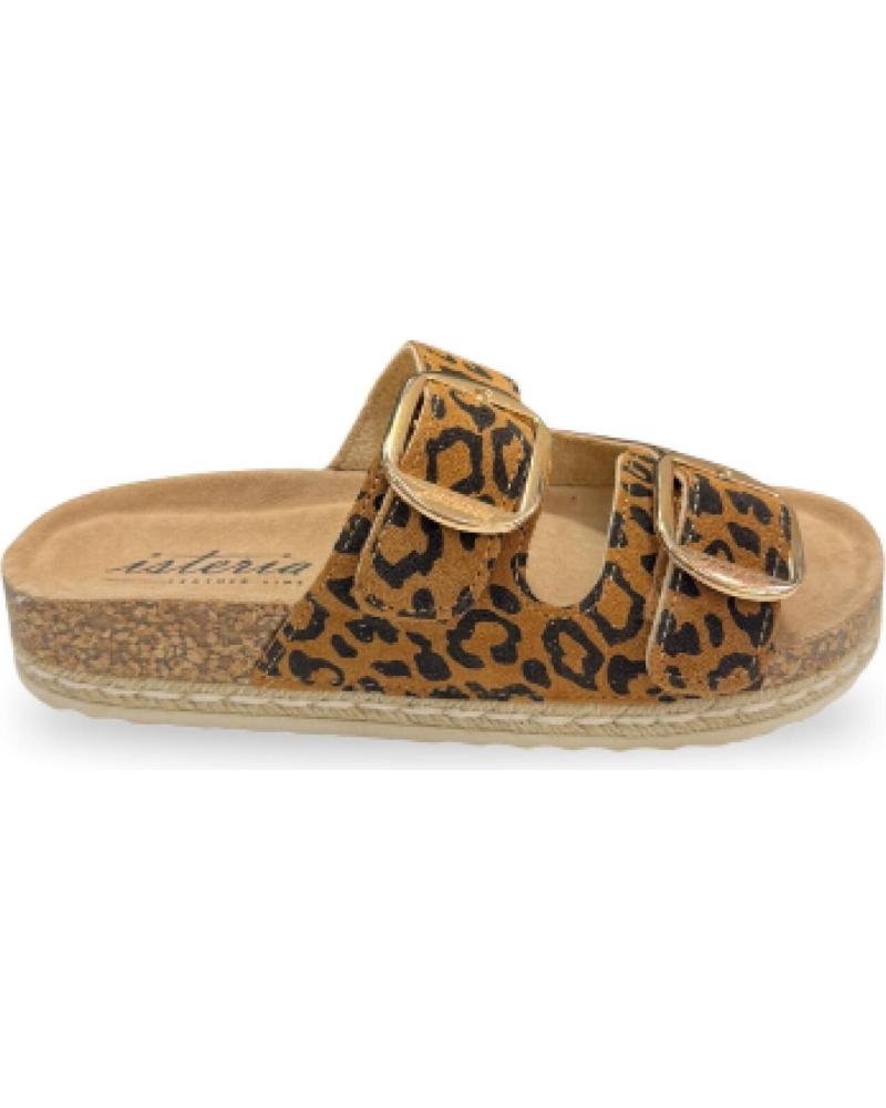 ISTERIA BIO SERRAJE 2 HEBILLAS LEOPARDO BEIG