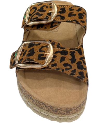 ISTERIA BIO SERRAJE 2 HEBILLAS LEOPARDO BEIG