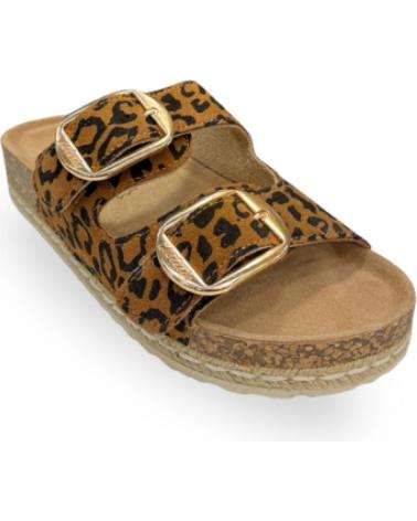 ISTERIA BIO SERRAJE 2 HEBILLAS LEOPARDO BEIG