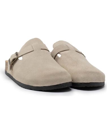 ISTERIA ZUECO PIEL HEBILLA BEIG