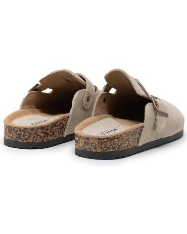 ISTERIA ZUECO PIEL HEBILLA BEIG