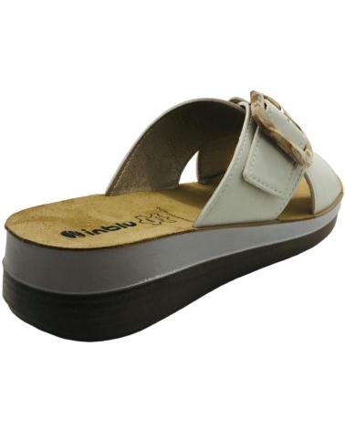 INBLU SANDALIA MUJER ESTILO CHANCLA FT000020 BLANCO