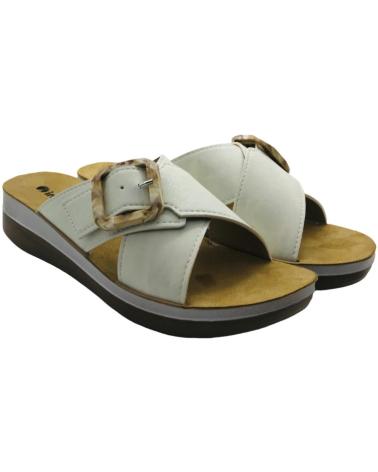 INBLU SANDALIA MUJER ESTILO CHANCLA FT000020 BLANCO