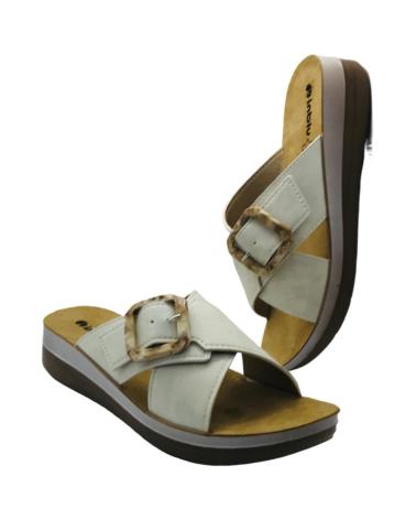 INBLU SANDALIA MUJER ESTILO CHANCLA FT000020 BLANCO