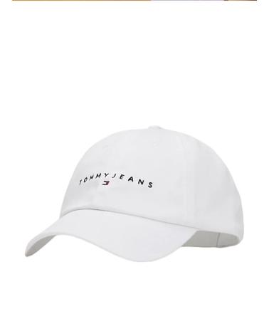 TOMMY HILFIGER GORRA TJM LINEAR LOGO 6-PANEL CAP BLANCO