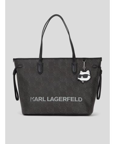 KARL LAGERFELD BOLSO IKON MONO CC LG TOTE NEGRO
