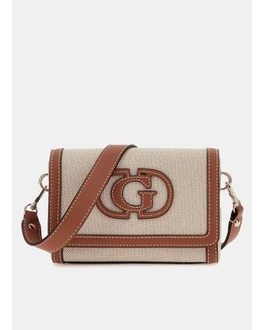 GUESS BOLSO SEBINA FLAP SHOULDER BAG HIELO