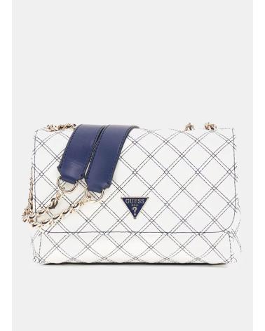 GUESS BOLSO CRUISE VIBE CNVRTBLLE XBDY FLAP BLANCO