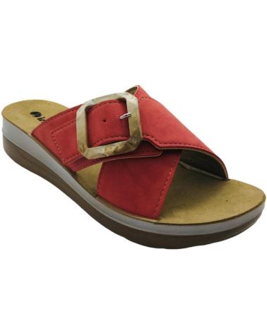 INBLU SANDALIA MUJER ESTILO CHANCLA FT000020 ROJO