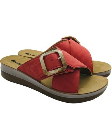 INBLU SANDALIA MUJER ESTILO CHANCLA FT000020 ROJO