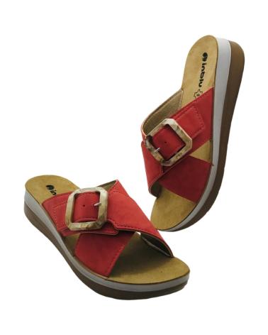 INBLU SANDALIA MUJER ESTILO CHANCLA FT000020 ROJO