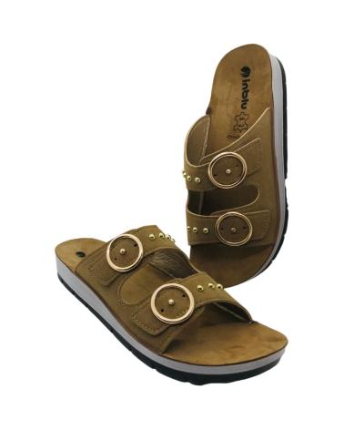INBLU SANDALIA MUJER ESTILO CHANCLA CP000054 PIEDRA