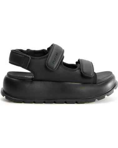 SKECHERS SANDALIAS PLANAS MUJER GALAXY CORE KEEPIN - NEGRO