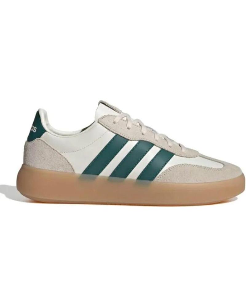 BASKETS ADIDAS BARREDA DECODE LUX JR1230 BEIGE À RAYURES VERTES BLANCO