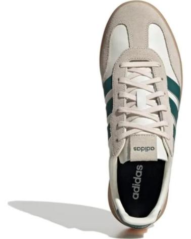 BASKETS ADIDAS BARREDA DECODE LUX JR1230 BEIGE À RAYURES VERTES BLANCO