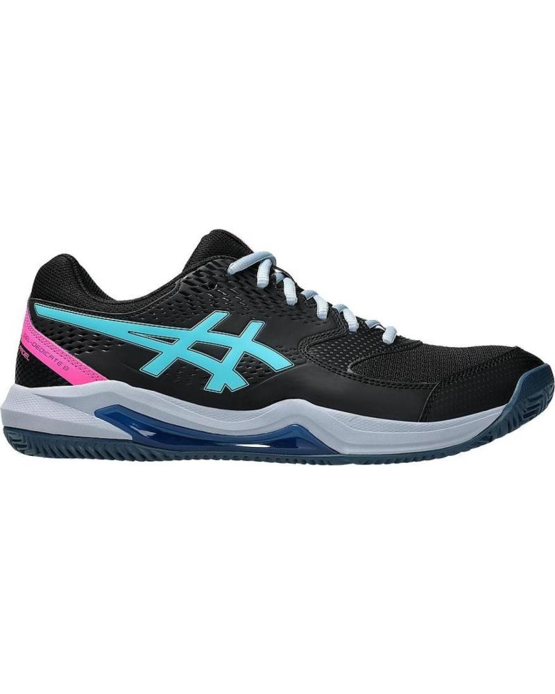 ASICS GEL-DEDICATE 8 PADEL-SCHUH 1041A414 001 SCHWARZ NEGRO