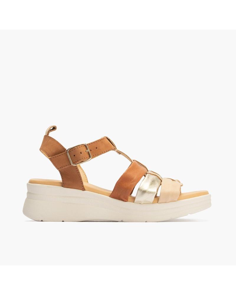 PITILLOS SANDALIA 3 TUBULARES NATURAL BEIG