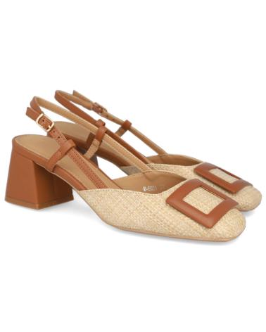 L&R SHOES LR SHOES B-5096 ZAPATOS DE TACON MEDIO MARRON