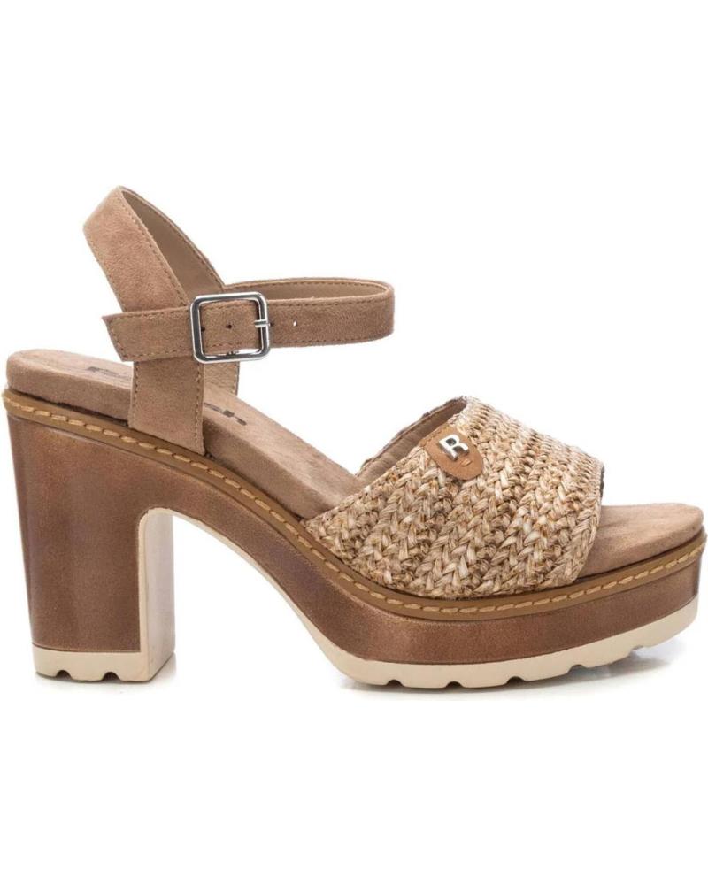 REFRESH 172704 SANDALIAS RAFIA DE TACON TAUPE