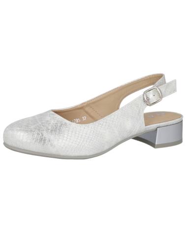 L&R SHOES LR SHOES FU1295 ZAPATOS DE TACON BAJO PLATA