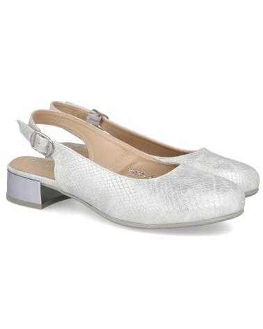 L&R SHOES LR SHOES FU1295 ZAPATOS DE TACON BAJO PLATA